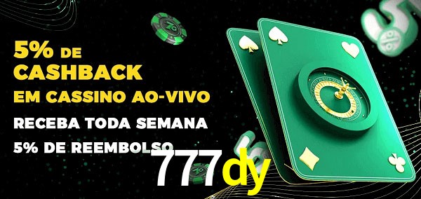 Promoções do cassino ao Vivo 777dy